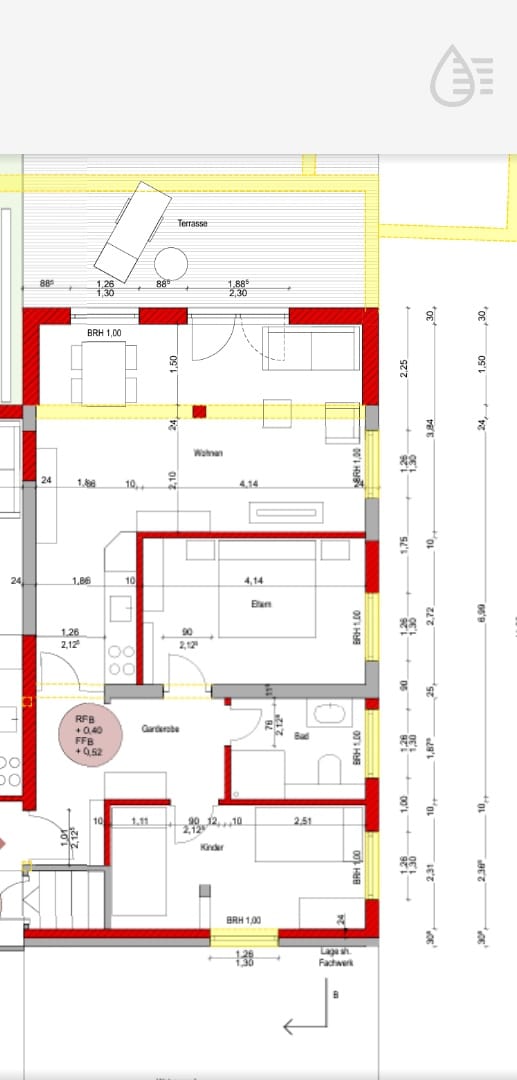 Planskizze Bullenstall
